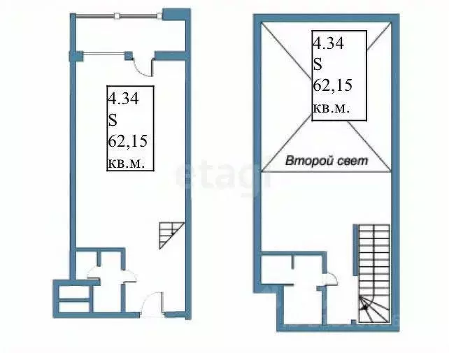 2-к кв. Калининградская область, Светлогорск бул. Морской, 17к6 (62.15 ... - Фото 1