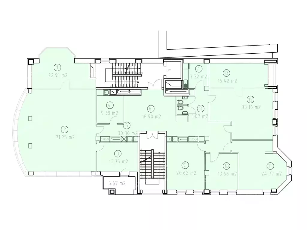 Офис в Москва Последний пер., 17 (351 м) - Фото 2