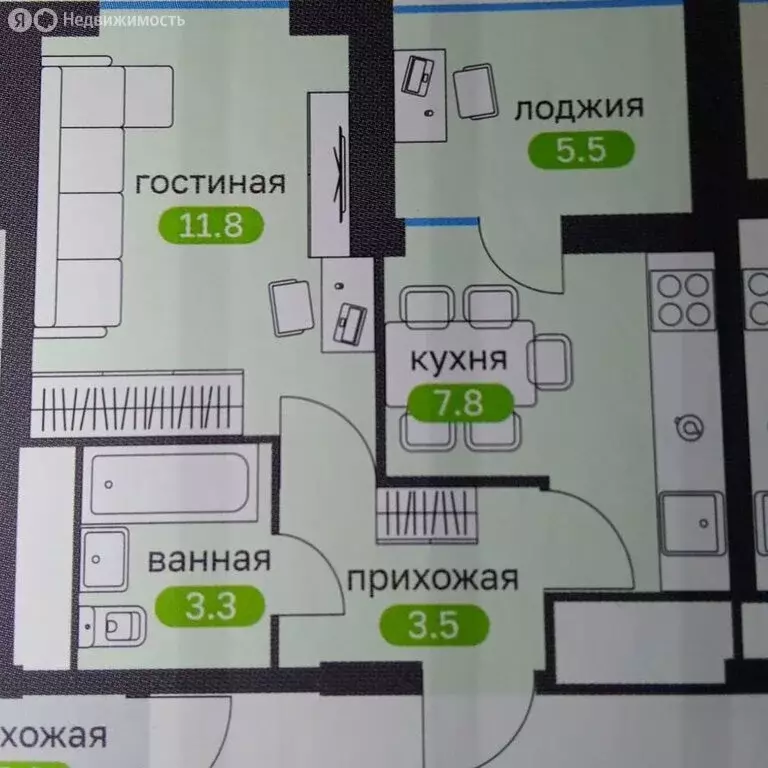 1-комнатная квартира: Ставрополь, улица 45-я Параллель, 48 (33.7 м) - Фото 1