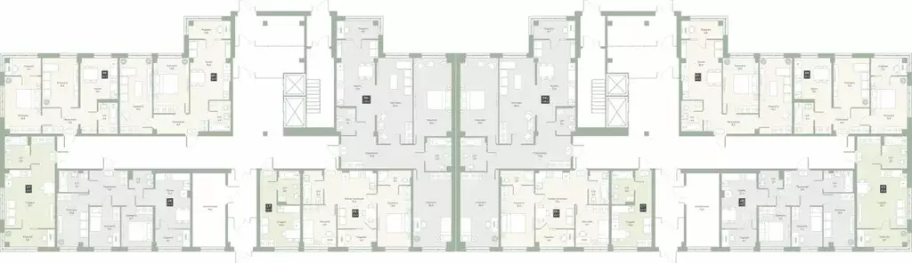 2-к кв. Курганская область, Курган Заозерный жилрайон, 6А мкр, ул. ... - Фото 2