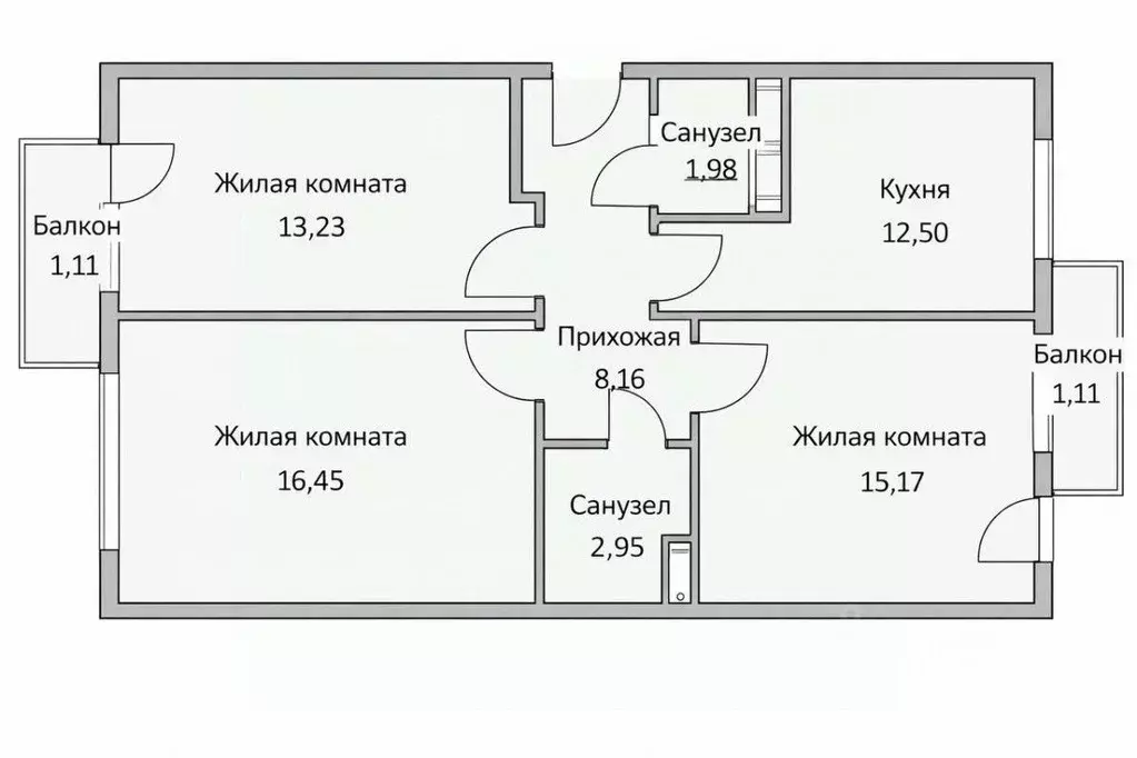 3-к кв. Крым, Саки ул. Набережная, 19 (71.6 м) - Фото 2