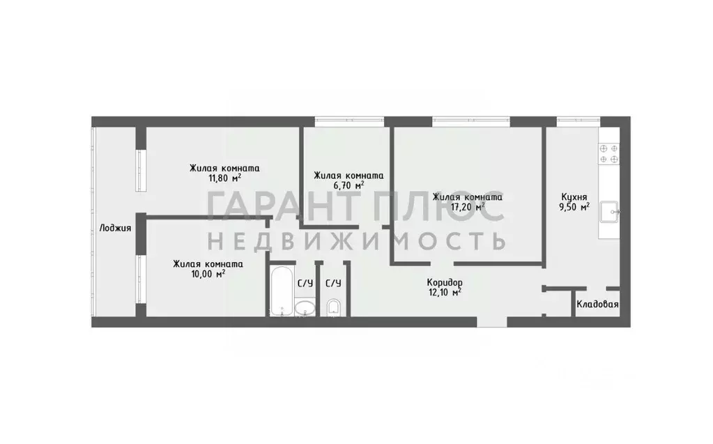 4-к кв. Липецкая область, Липецк ул. М.И. Неделина, 18 (75.3 м) - Фото 2