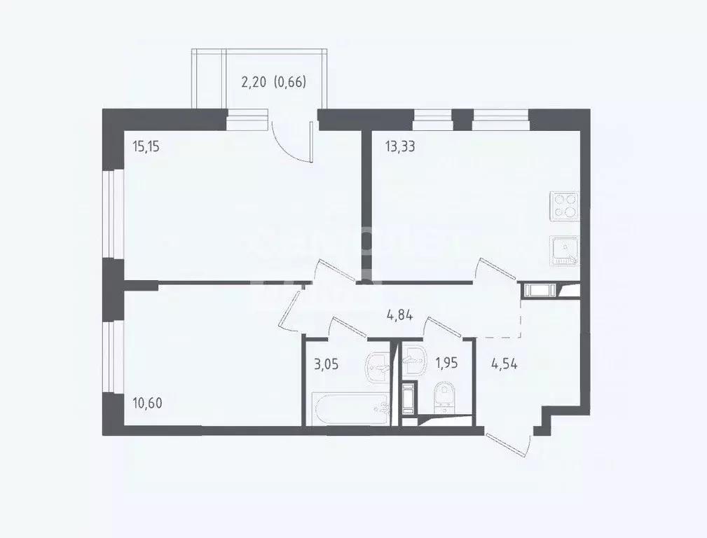 2-к кв. Московская область, Химки городской округ, д. Юрлово к1/2 ... - Фото 2
