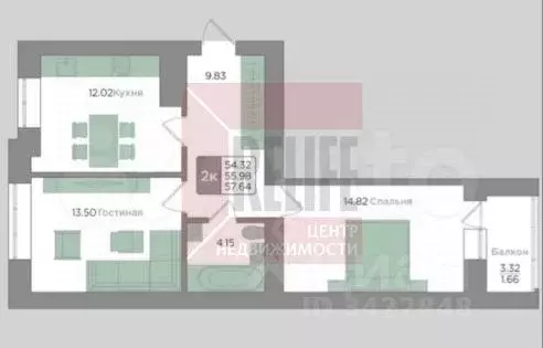 2-к кв. Калининградская область, Калининград Новгородская ул., 3Ак4 ... - Фото 2