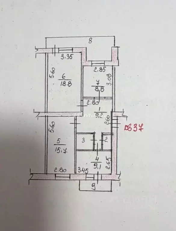 3-к кв. Крым, Бахчисарай ул. Мира, 2 (70.2 м) - Фото 2