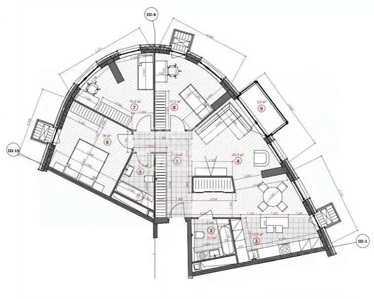 Свободной планировки кв. Москва Нахимовский просп., 31к3 (109.5 м) - Фото 2