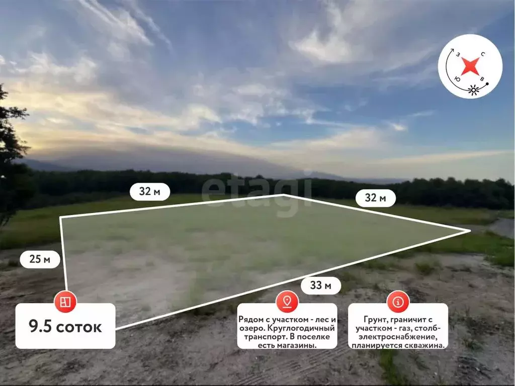 Участок в Калининградская область, Гурьевский муниципальный округ, ... - Фото 2