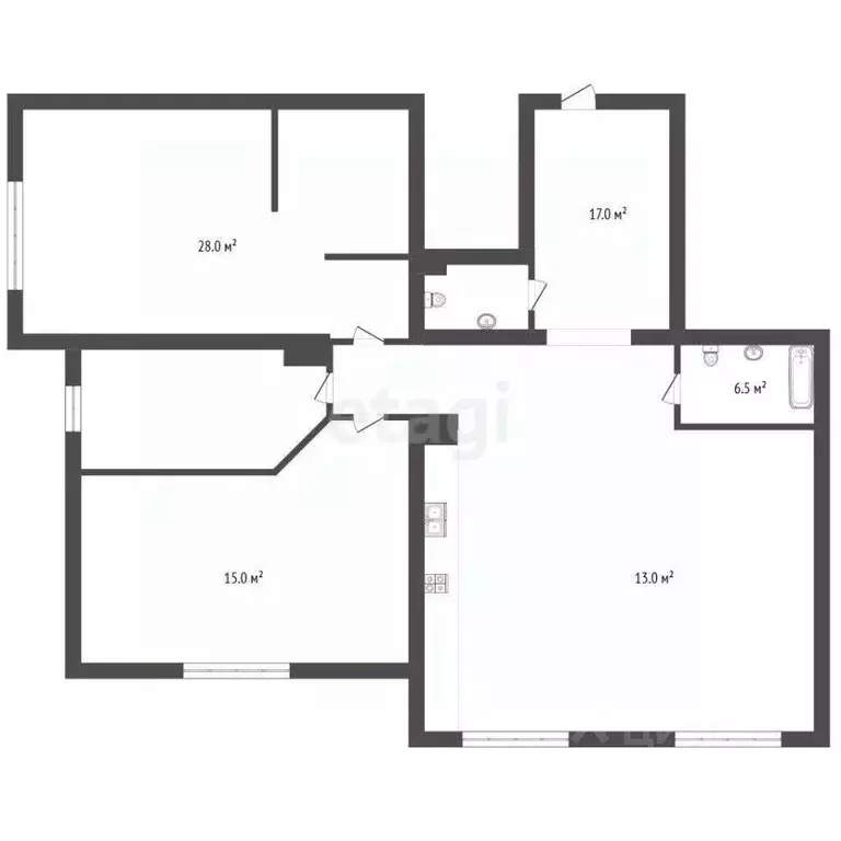 3-к кв. Камчатский край, Петропавловск-Камчатский ул. Топоркова, 9/8 ... - Фото 2