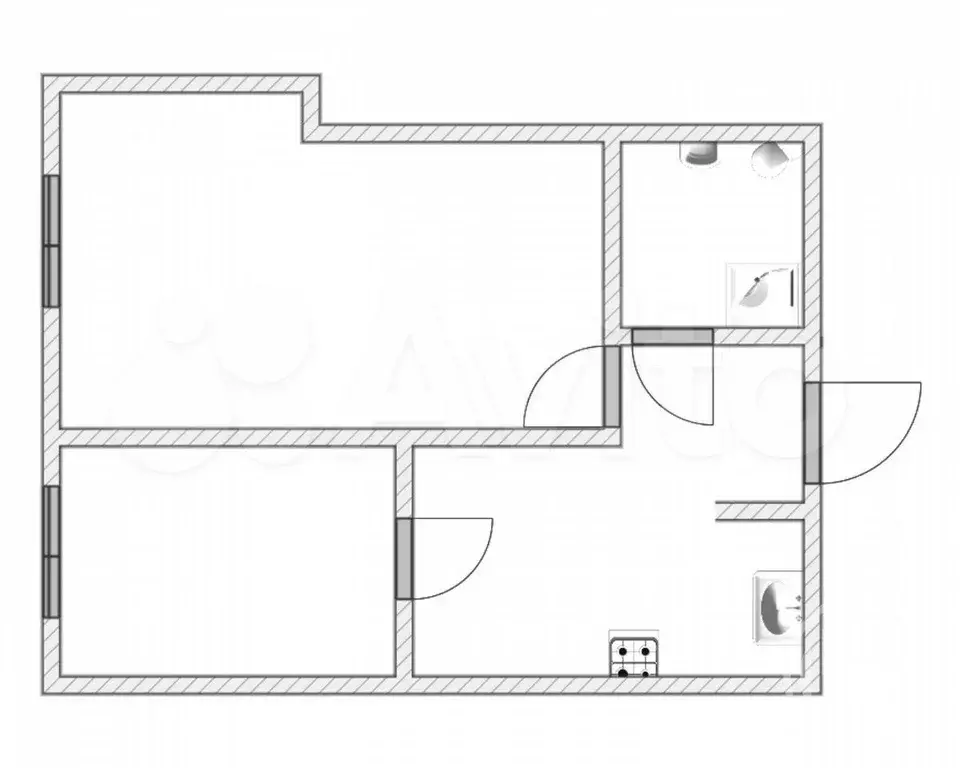 2-к. квартира, 34 м, 3/5 эт. - Фото 0
