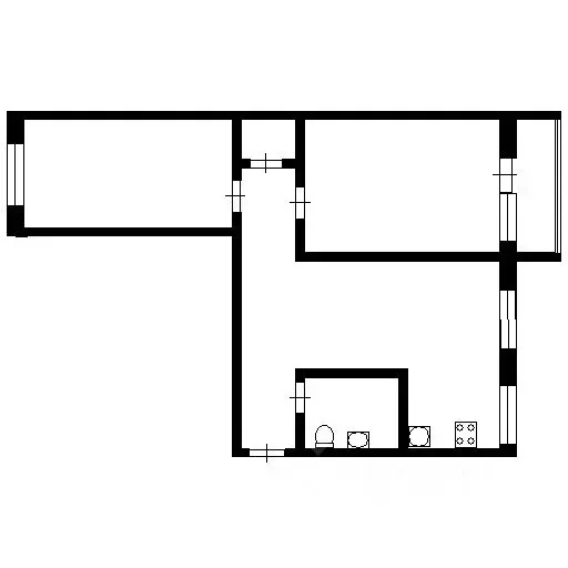 3-к кв. Тюменская область, Тюмень Мельничная ул., 79 (56.0 м) - Фото 2