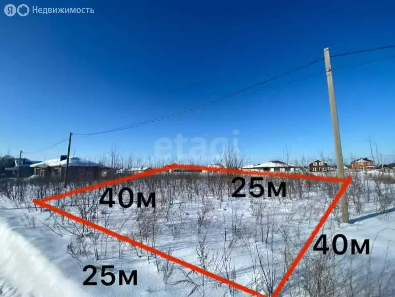 Участок в село Новый Краснояр, улица Новосёлов (9.88 м) - Фото 1