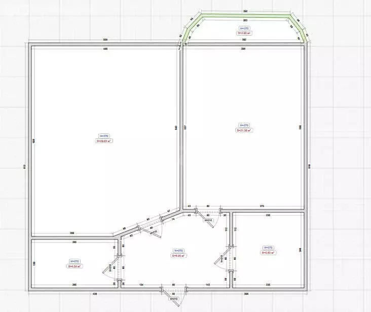 1-комнатная квартира: Магас, улица Мочко Базоркина, 10 (39.2 м) - Фото 1