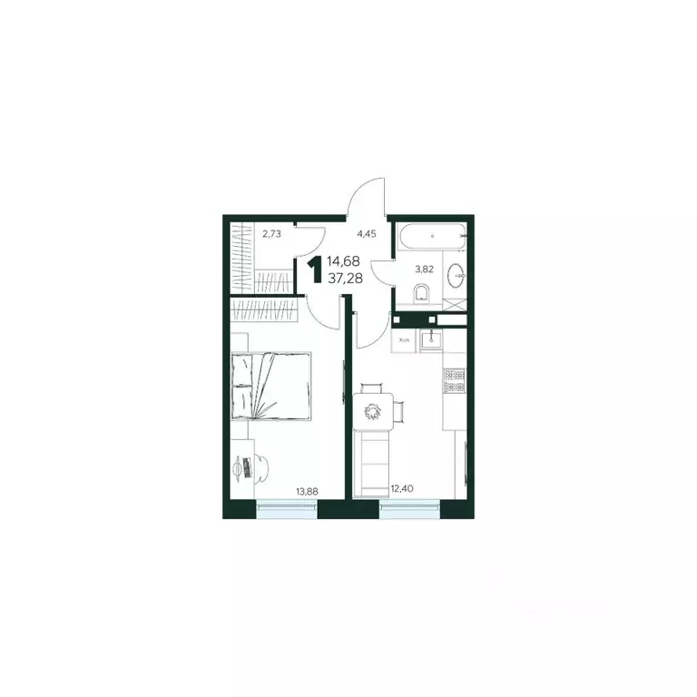 1-к кв. Московская область, Химки Сходня мкр, Первомайская ул., ... - Фото 1