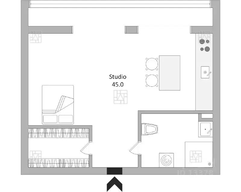 1-к кв. Москва ул. Красина, 19С1 (45.0 м) - Фото 2
