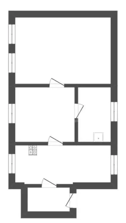 Дом в Борисоглебск, улица Баумана (43 м) - Фото 1