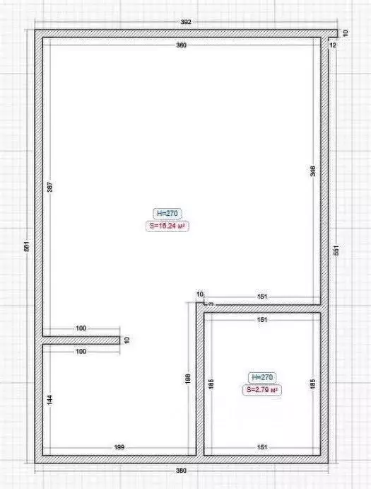 Студия Татарстан, Казань ул. Абжалилова, 1/82 (18.5 м) - Фото 2