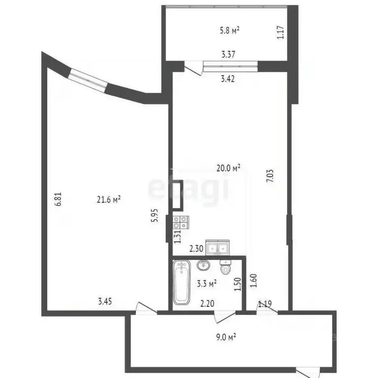 2-к кв. Краснодарский край, Геленджик ул. Набережная, 11 (120.8 м) - Фото 1