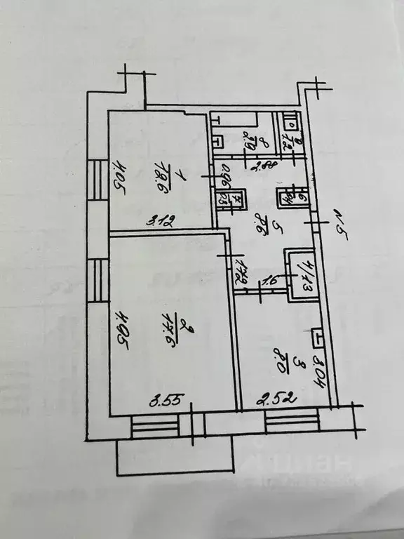 2-к кв. Саха (Якутия), Якутск Марха мкр, Совхозная ул., 8 (53.0 м) - Фото 1