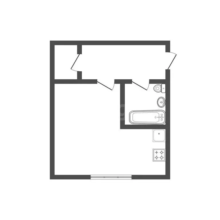 1-комнатная квартира: Прокопьевск, улица Гайдара, 5А (29 м) - Фото 1