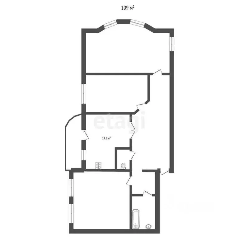 3-к кв. Ставропольский край, Кисловодск ул. 8 Марта (109.0 м) - Фото 1
