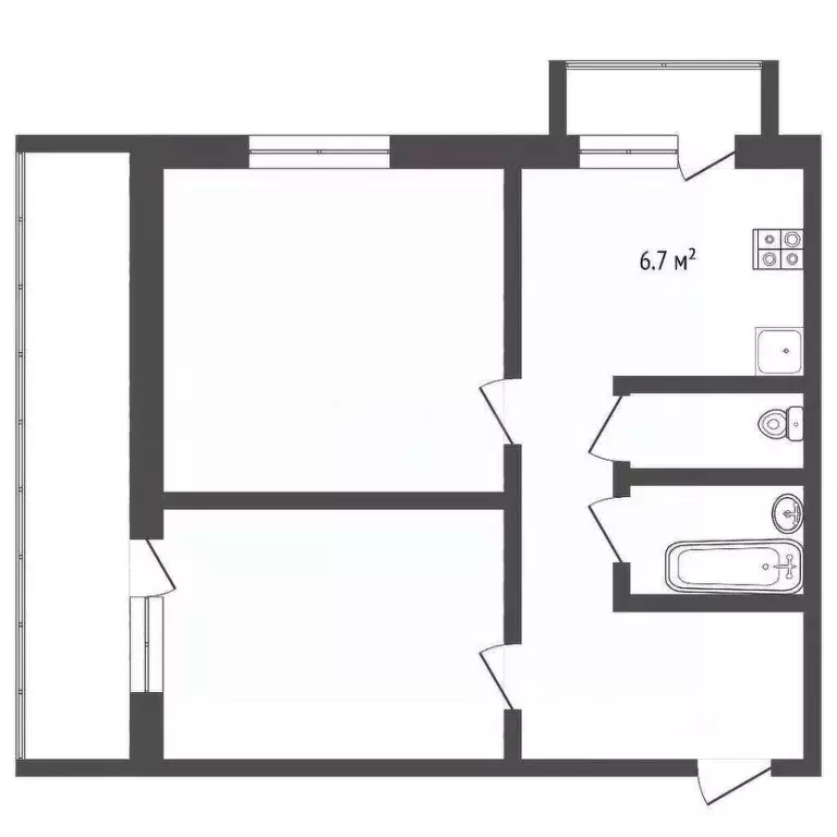 2-к кв. Москва Измайловское ш., 45 (39.4 м) - Фото 1