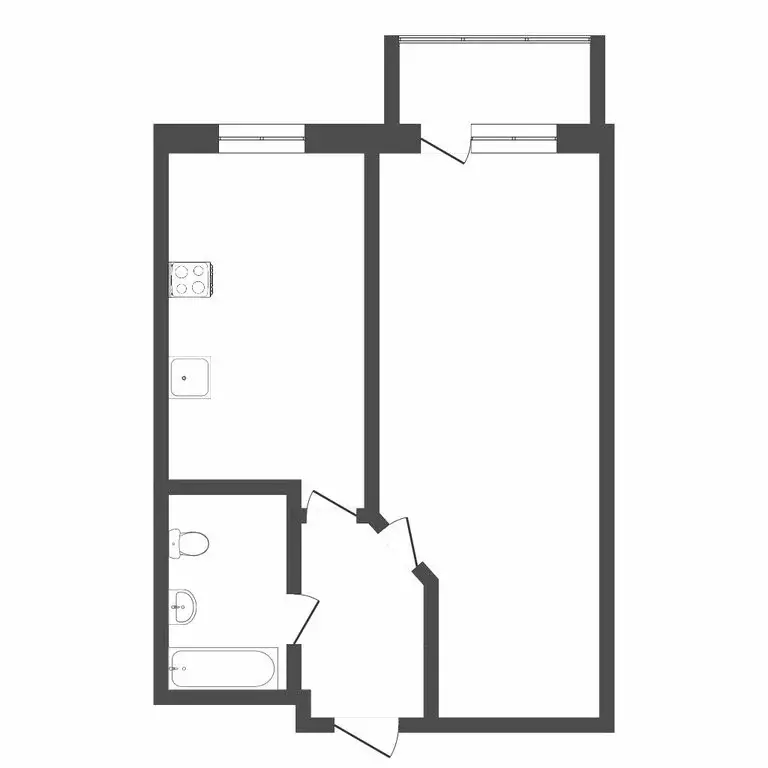 1-комнатная квартира: Тюмень, Широтная улица, 96к3 (37 м) - Фото 1