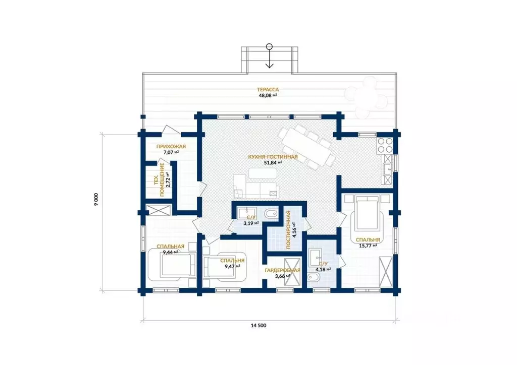 Дом в Ленинградская область, Приозерский район, Ромашкинское с/пос, ... - Фото 2