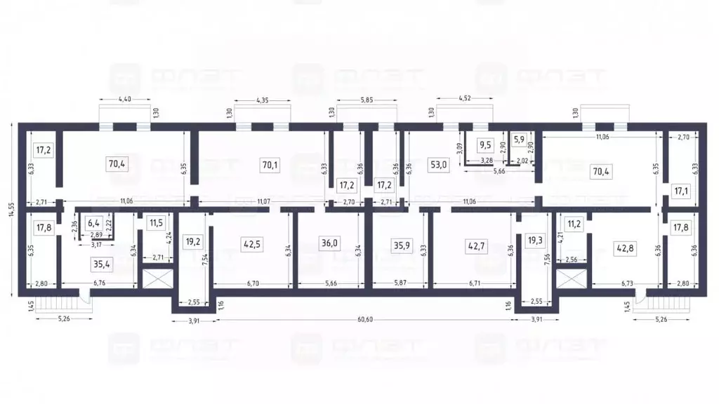 Офис в Татарстан, с. Высокая Гора ул. Комаровка, 7 (687 м) - Фото 1