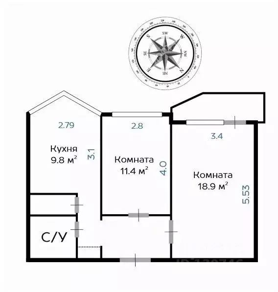 2-к кв. Москва Шипиловский проезд, 57К1 (51.7 м) - Фото 2