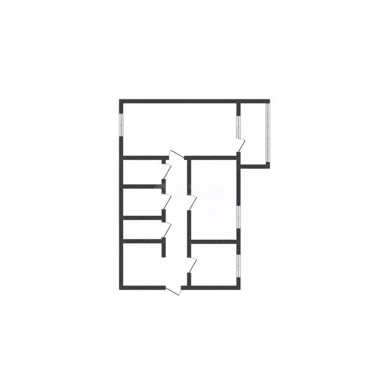 2-к кв. Белгородская область, Старый Оскол Дубрава мкр, 3 кв-л, 10 ... - Фото 2
