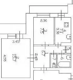 2-к кв. Санкт-Петербург Наличная ул., 40К4 (41.2 м) - Фото 2