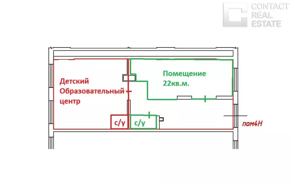 Помещение свободного назначения (22 м) - Фото 1