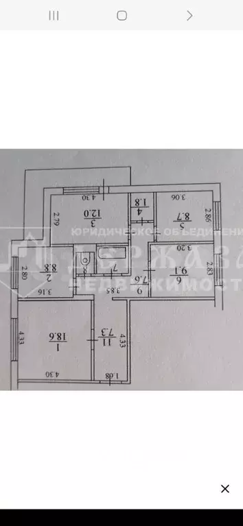 4-к кв. Кемеровская область, Кемерово Нагорная ул., 5 (77.5 м) - Фото 2
