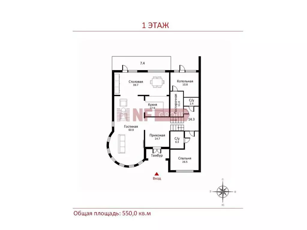 Таунхаус в Московская область, Одинцовский городской округ, д. Лапино, ... - Фото 2