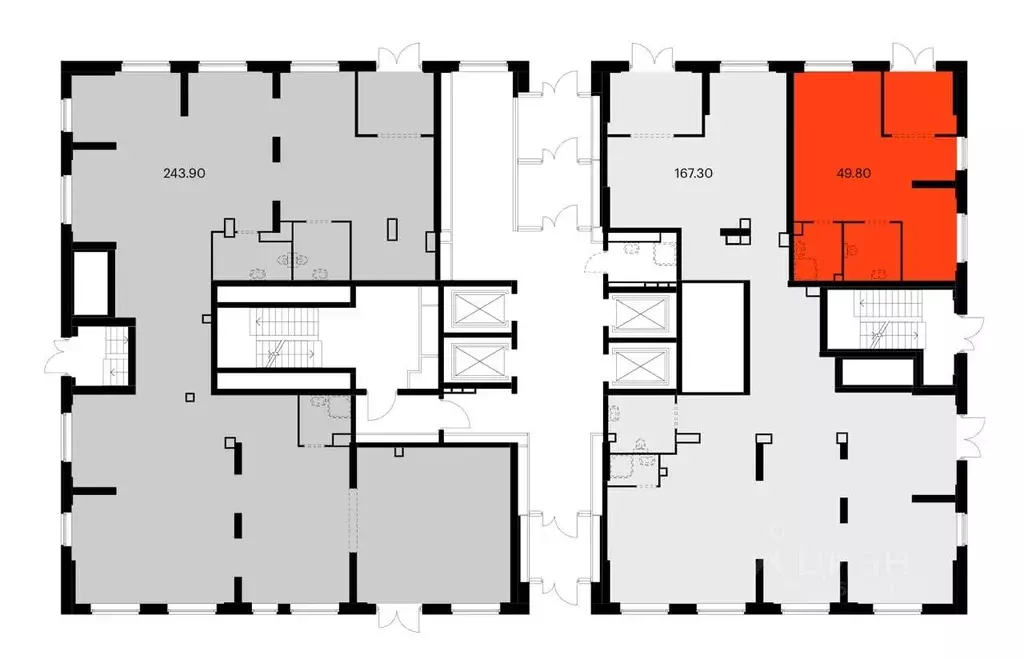 Помещение свободного назначения в Москва Кронштадтский бул., 8к2 (50 ... - Фото 1