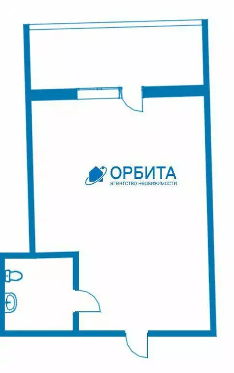 Квартира-студия: Тюмень, Олимпийская улица, 22 (14.6 м) - Фото 1