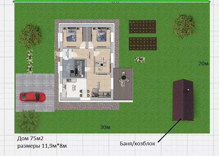 Дом в Ленинградская область, Всеволожский район, Щегловское с/пос  ... - Фото 2