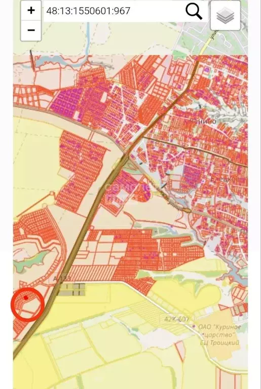 Участок в Липецкая область, Липецкий муниципальный округ, с. Ленино  ... - Фото 1