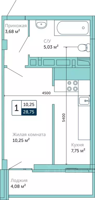 1-к кв. Ростовская область, Батайск ул. Бекентьева, 10 (28.75 м) - Фото 0