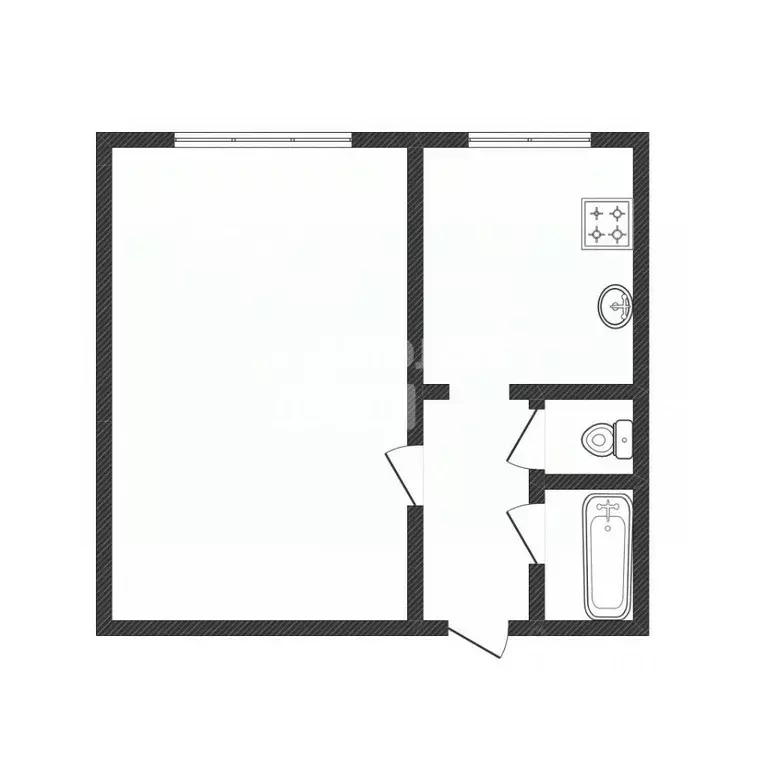 1-к кв. Липецкая область, Липецк ул. Бунина, 14 (37.0 м) - Фото 2