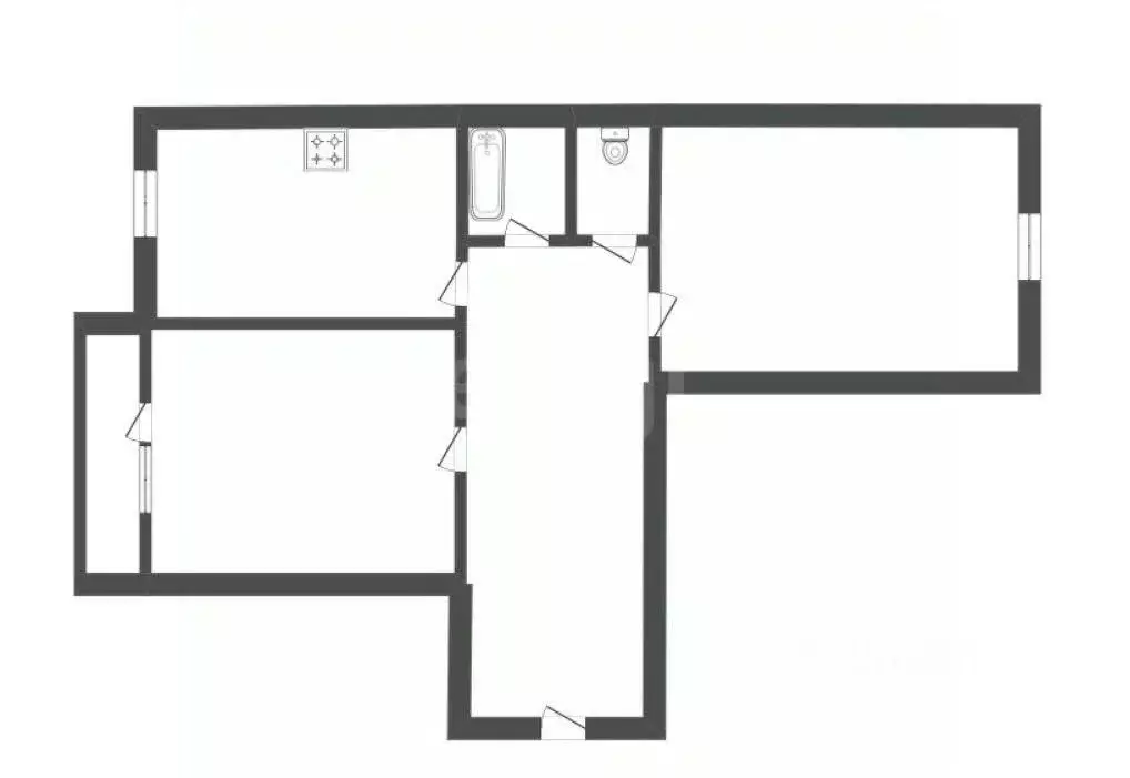 2-к кв. Воронежская область, Борисоглебск Аэродромная ул., 11 (48.1 м) - Фото 1