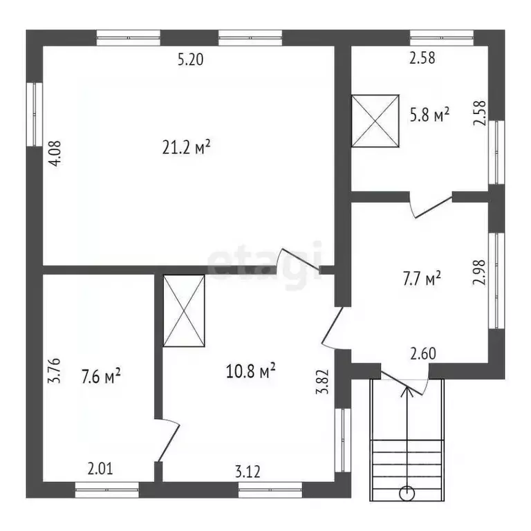 Дом в Челябинская область, Челябинск ул. 3-я Первомайская, 45 (53 м) - Фото 2