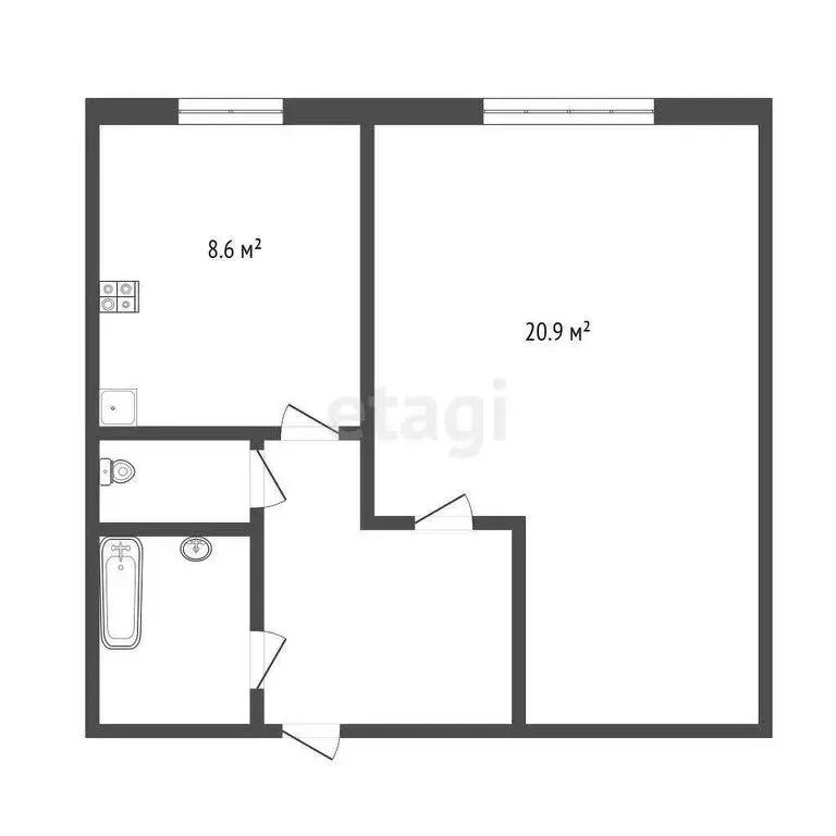 1-комнатная квартира: Москва, улица Академика Бакулева, 2 (39 м) - Фото 0