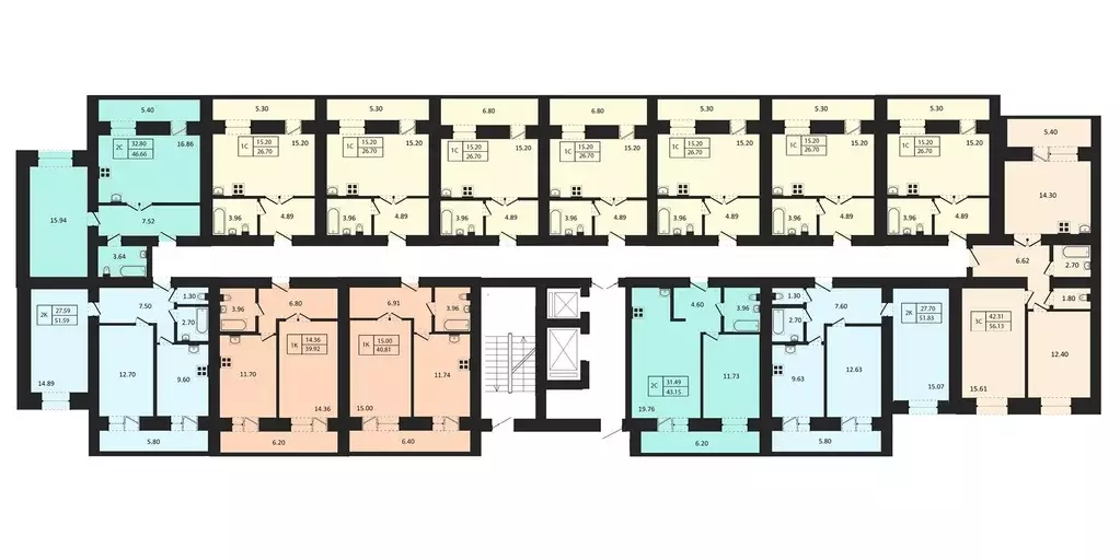 Студия Новосибирская область, Новосибирск ул. Юности, 9 (27.45 м) - Фото 2