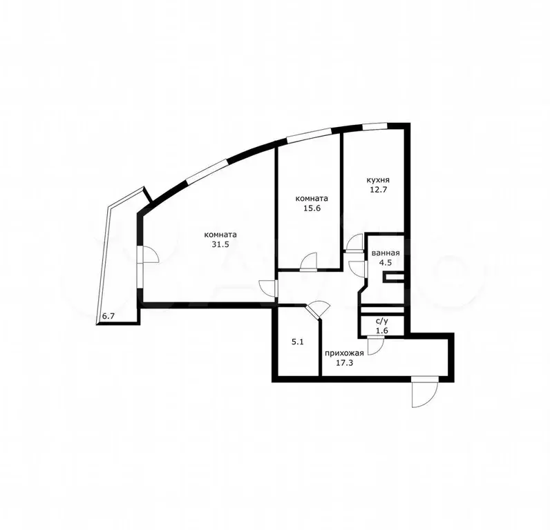 3-к. квартира, 90 м, 12/16 эт. - Фото 0