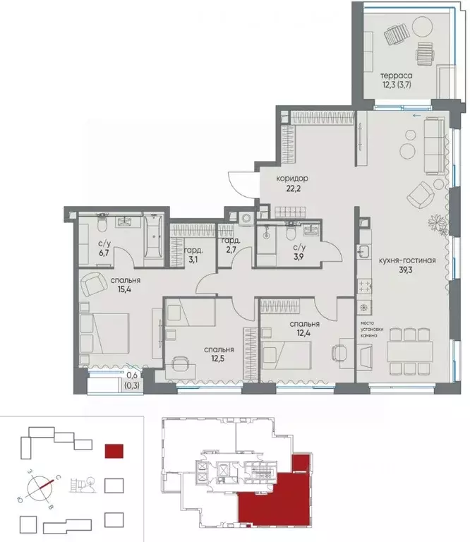 4-к кв. Москва ул. Нижние Мневники, 6с1 (118.2 м) - Фото 1