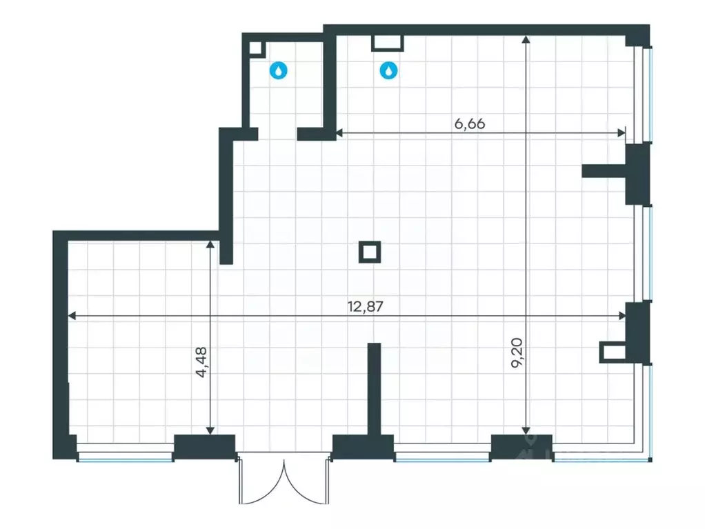 Помещение свободного назначения в Москва Павелецкая Сити жилой ... - Фото 1