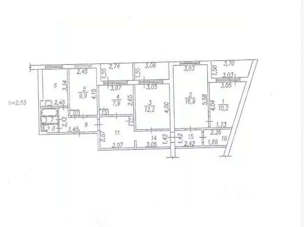 5-к кв. Кемеровская область, Новокузнецк ул. Косыгина, 13 (92.8 м) - Фото 1