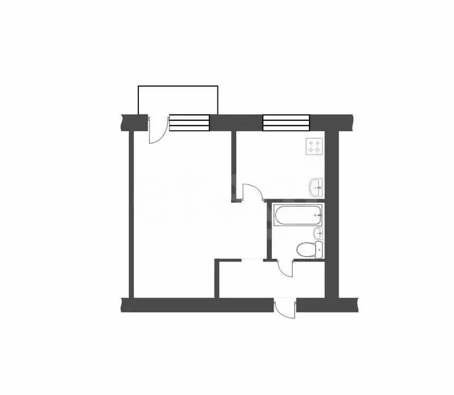 1-комнатная квартира: Златоуст, квартал Северо-Запад, 1-й квартал, 12 ... - Фото 1