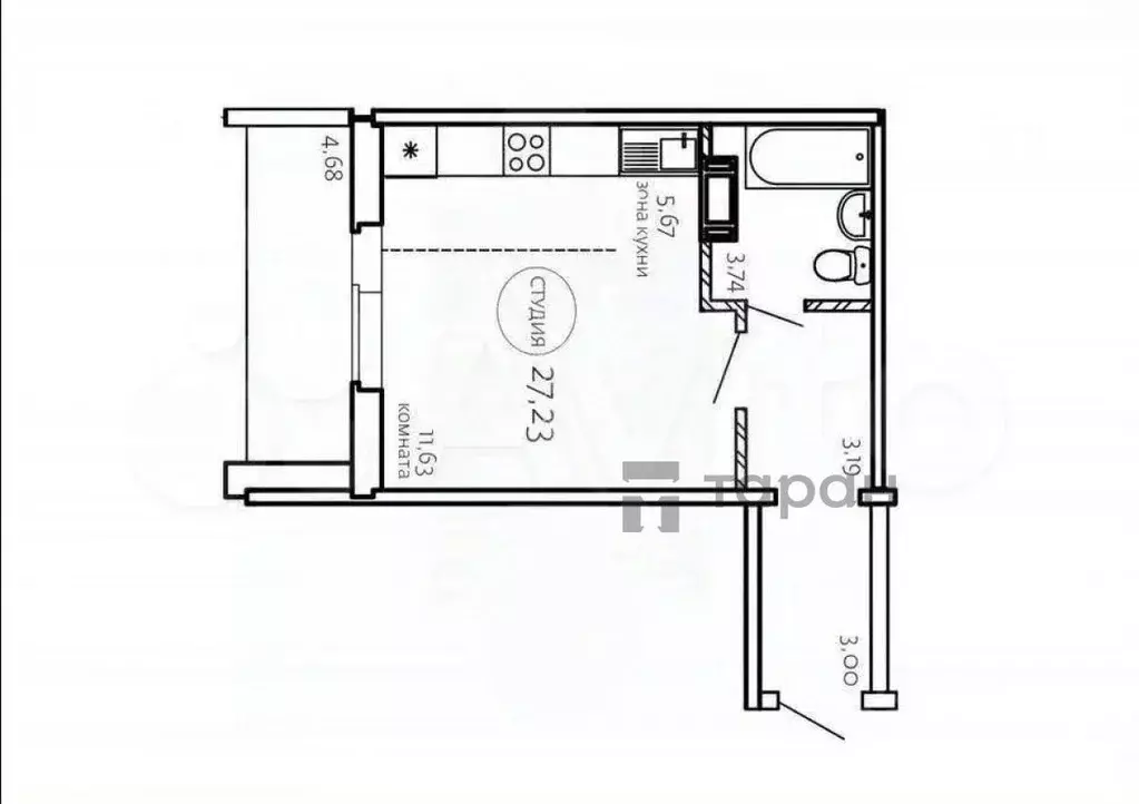 Студия Челябинская область, Сосновский муниципальный округ, Поселок ... - Фото 1